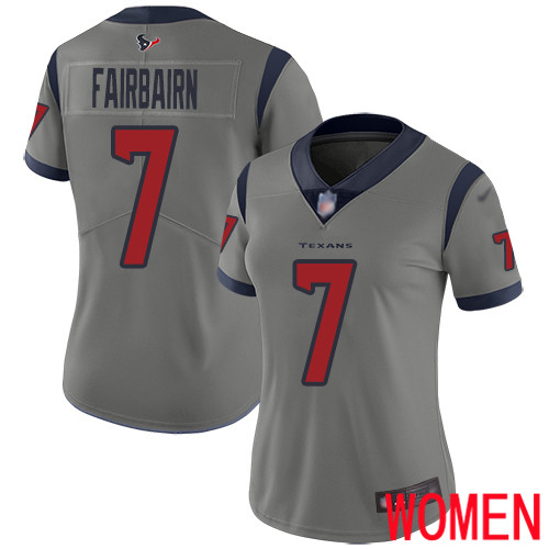Houston Texans Limited Gray Women Ka imi Fairbairn Jersey NFL Football #7 Inverted Legend